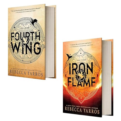The Empyrean Series 2 Books Collection Set By Rebecca Yarros (Fourth Wing, Iron Flame) Books