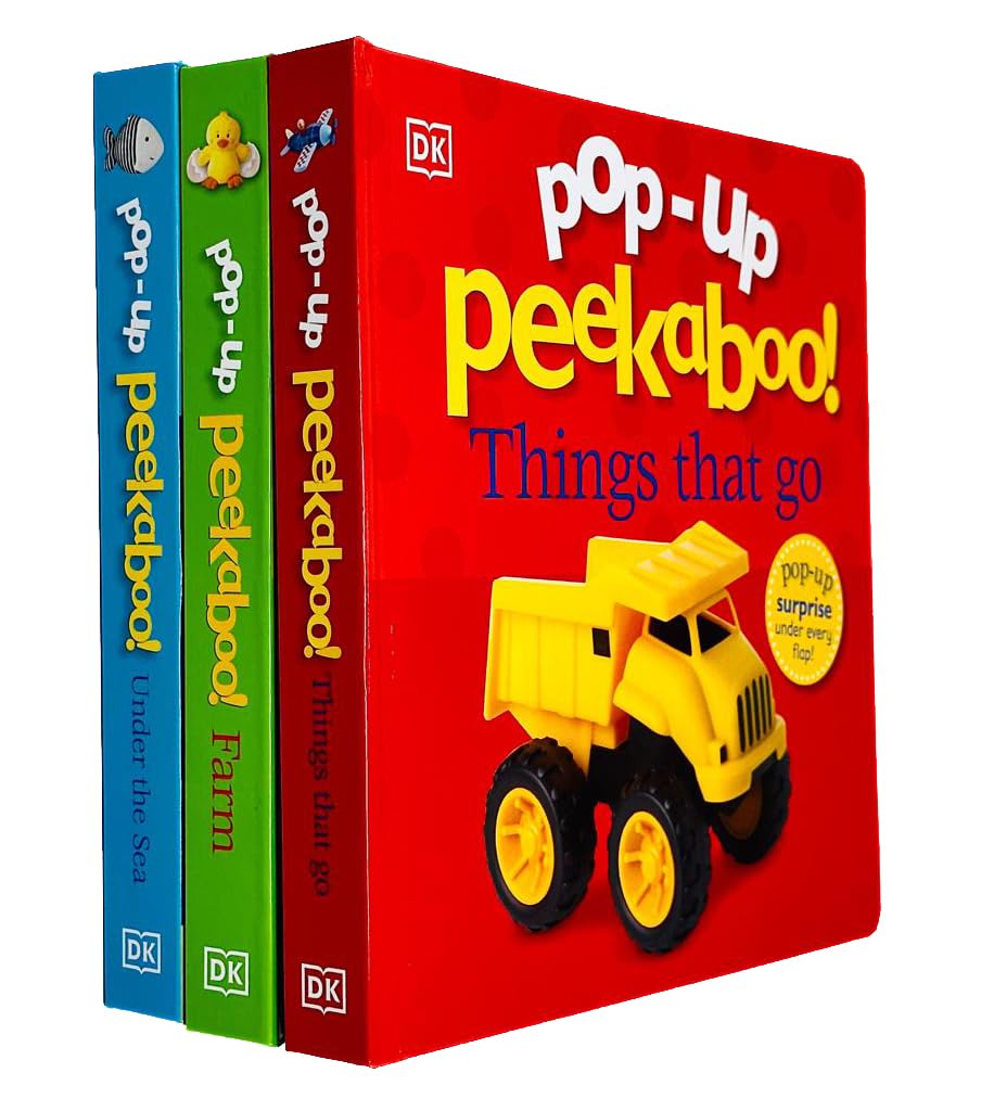 Pop-Up Peekaboo! 3 Books Collection Set By DK (Pop-Up Peekaboo! Things That Go, Pop-Up Peekaboo! Under The Sea & Pop-Up Peekaboo! Farm) Non-fiction
