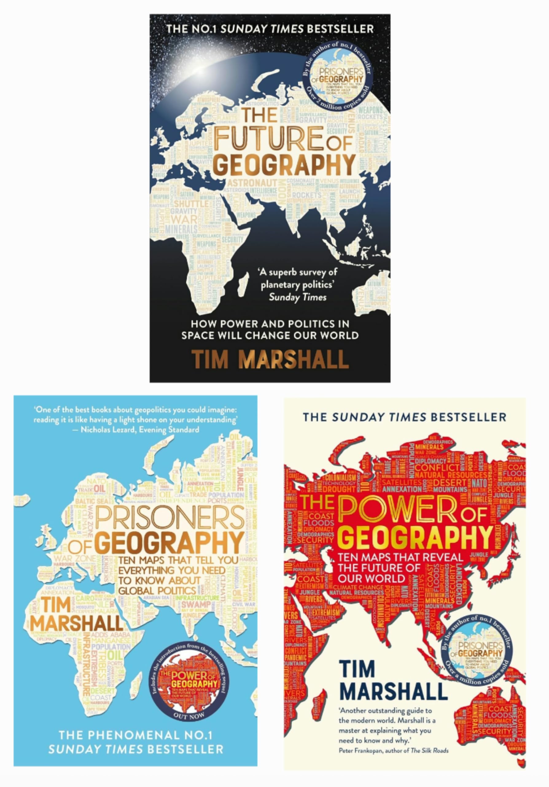 Prisoners of Geography, The Power of Geography, The Future of Geography 3 Book Set Collection Geology & Geography