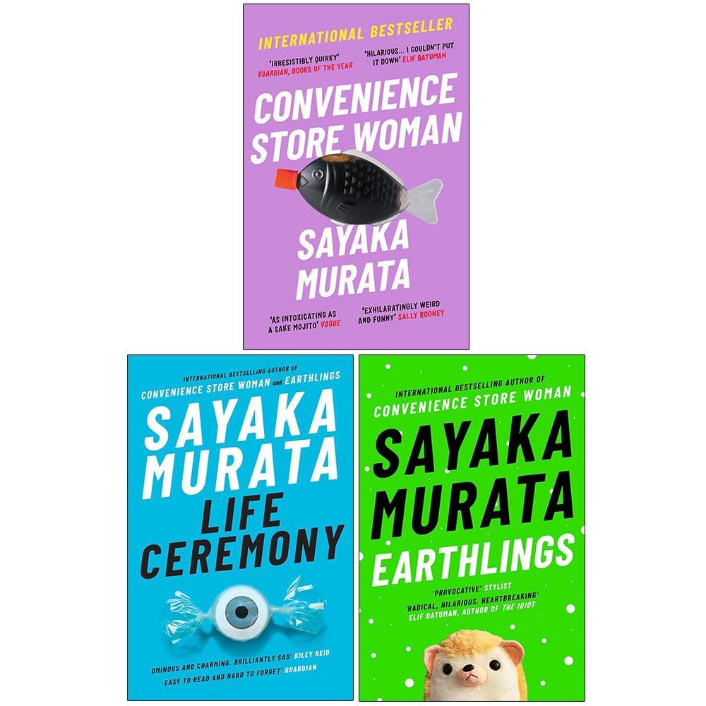 Sayaka Murata 3 Books Collection Set (Convenience Store Woman, Life Ceremony, Earthlings) Contemporary literature