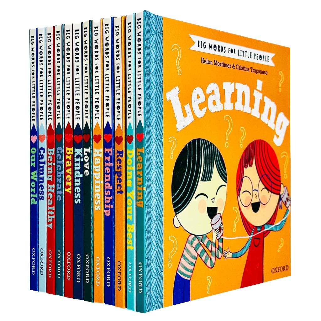 Big Words For Little People 12 Books Collection Set By Helen Mortimer (Learning, Doing Your Best, Respect, Friendship,Happiness,Love,Kindness, Bravery, Celebrate,Being Healthy,Calmness,Our World) Non-fiction