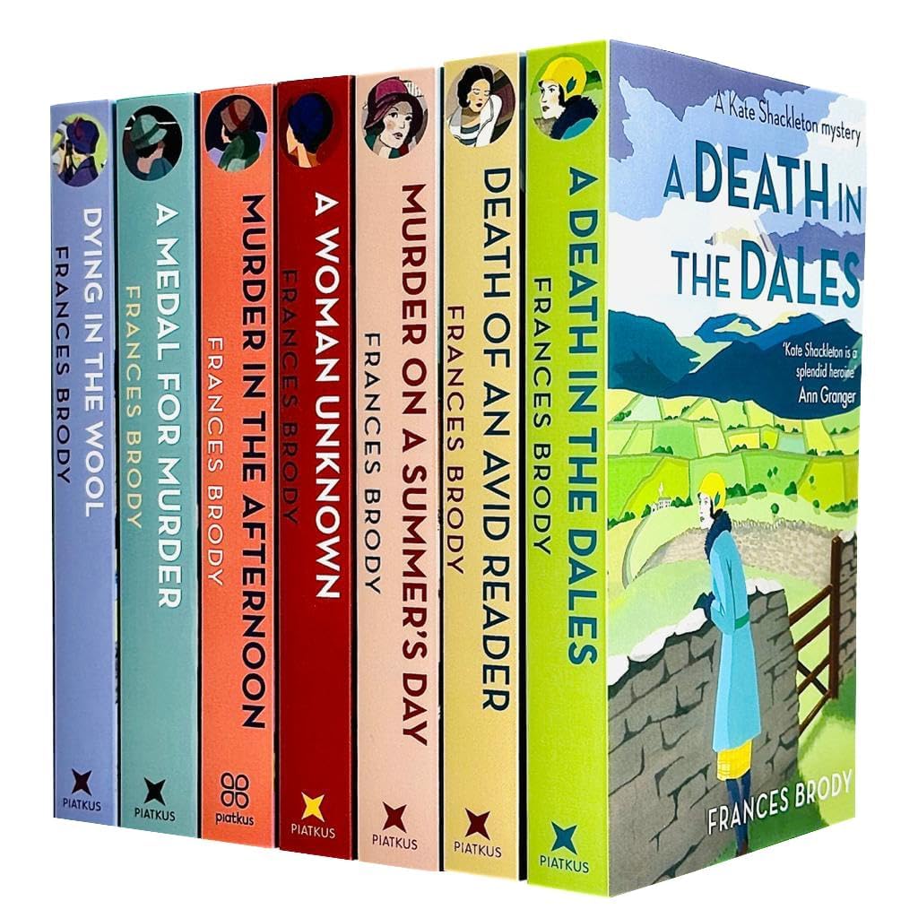 Kate Shackleton Mysteries Series Collection 7 Books Set By Frances Brody (Death of an Avid Reader,Murder on a Summer's Day,A Woman Unknown,Dying In The Wool,Medal For Murder & More) Detective & CSI