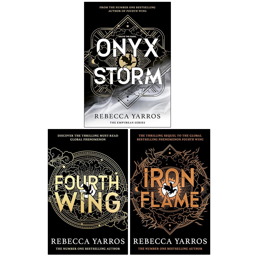 The Empyrean Series 3 Books Collection Set By Rebecca Yarros (Fourth Wing, Iron Flame & Onyx Storm) Fantasy & Sci-Fi