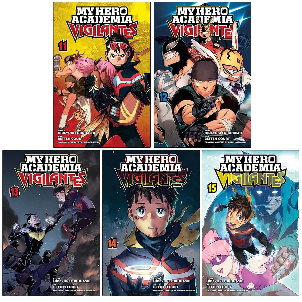 Foblit ltd My Hero Academia Vigilantes Band 11–15, Sammlung 5 Bücher, Set von Hideyuki Furuhashi Books