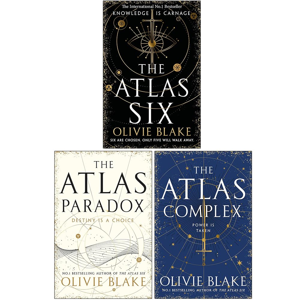 Foblit ltd Atlas-Reihe, 3 Bücher, Sammlungsset von Olivie Blake (The Atlas Six, The Atlas Paradox & ) Books