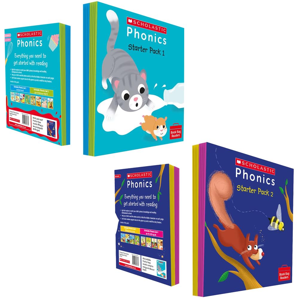Phonics for Little Wandle 16 Books Collection Starter Set Starter Ages 4 6 by Charlotte Raby, Catherine Baker & Karra McFarlane, Helen Betts Books