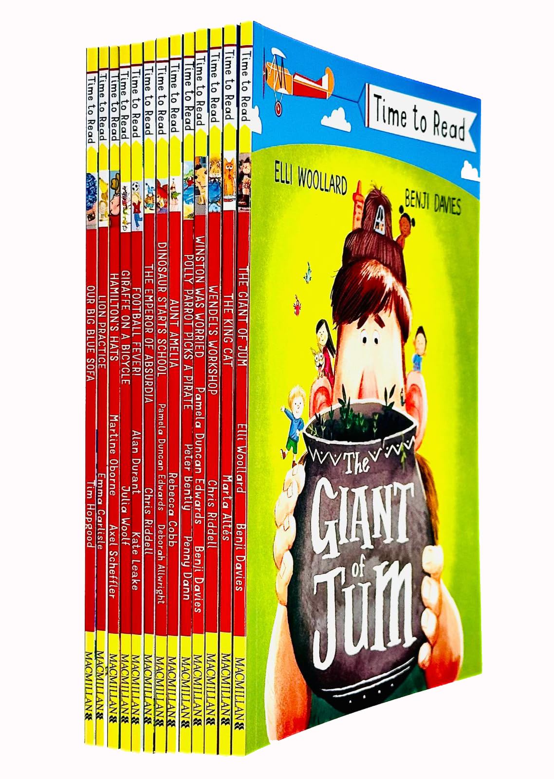 Foblit ltd Time To Read-Sammlung mit 13 Büchern (The Giant of Jum, King Cat, Wendel's Workshop, Winston was Worried, Polly Parrot Picks a Pirate, Tante Amelia, Dinosaur Stars School, The Emperor of Ab Books