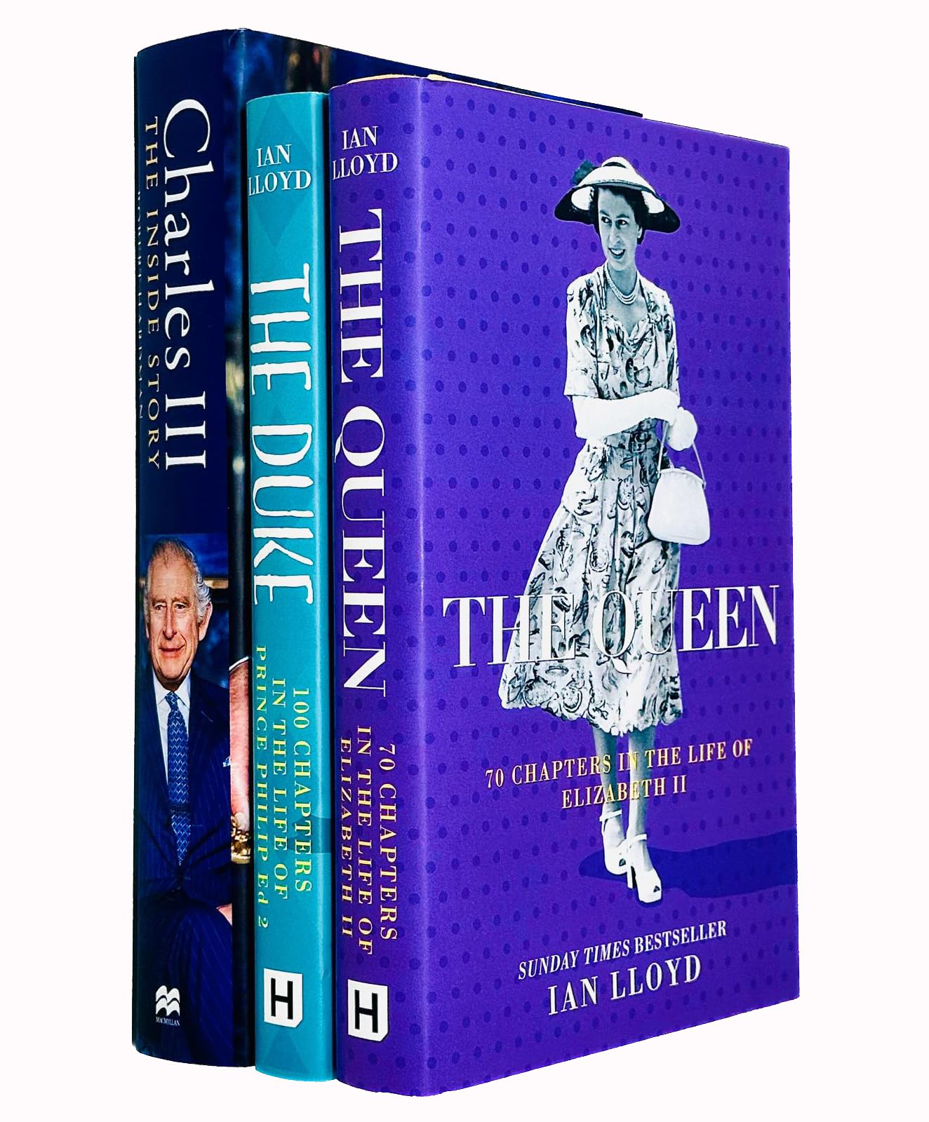 Foblit ltd Sammlungsset mit 3 Büchern der königlichen Familie (Karl III.: Neuer König. Neuer Hof. Die Insider-Geschichte, Die Königin: 70 Kapitel im Leben von Elizabeth II. & Der Herzog: 100 Kapitel i Books