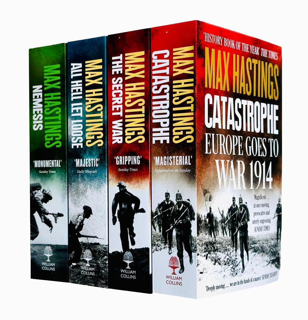 Max Hastings 4 Books Collection Set (The Secret War, Nemesis, Catastrophe, All Hell Let Loose) Politics & History