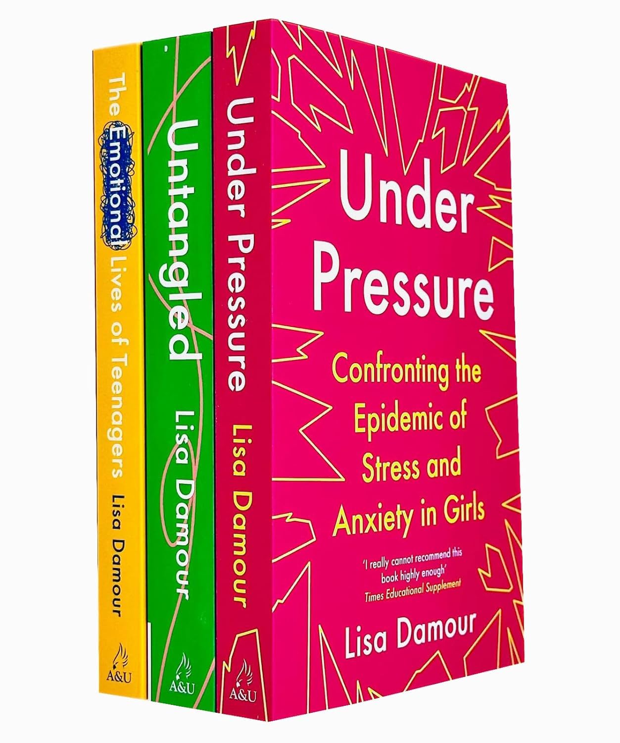 Lisa Damour 3 Books Collection Set (The Emotional Lives of Teenagers, Untangled, Under Pressure) Parents & Children