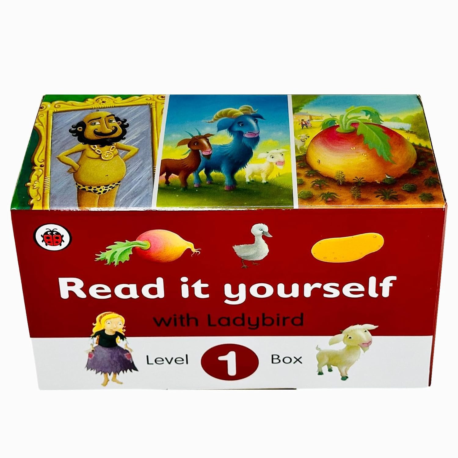 Ladybird Read it Yourself Tuck Box Level 1: 10 Books Collection Box Set (Cinderella, The Three Billy Goats Gruff, The Emperor's New Clothes, Little Red Hen, The Ugly Duckling & More) Books