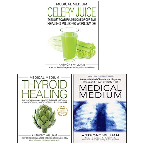 Medical Medium 3 Books Collection Set By Anthony William (Thyroid Healing, Celery Juice, Medical Medium) - Anthony William Health, Nutrition & Fitness