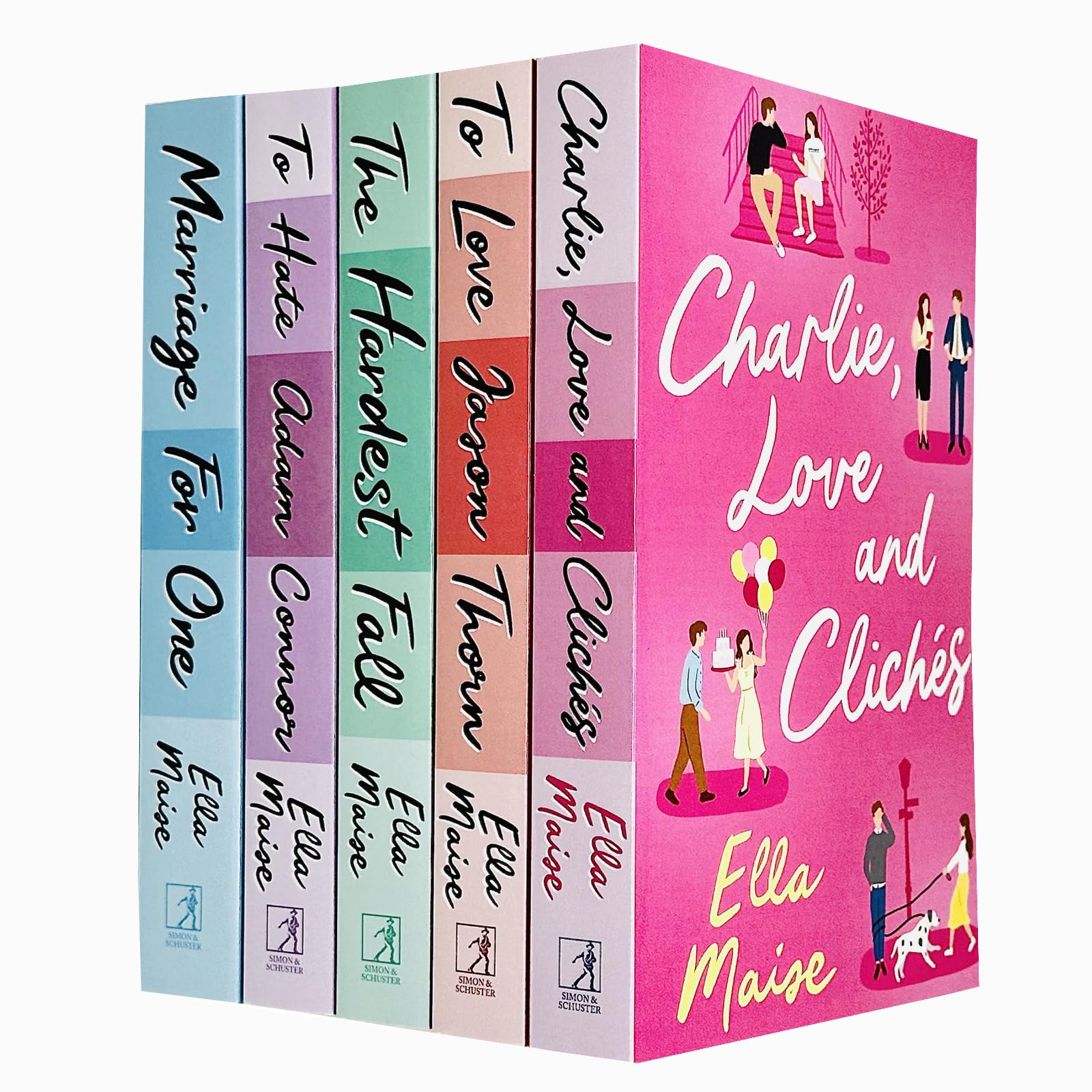 Ella Maise Collection 5 Books Set (Charlie Love and Cliches, To Love Jason Thorn, The Hardest Fall, To Hate Adam Connor & Marriage for One) Contemporary Romance
