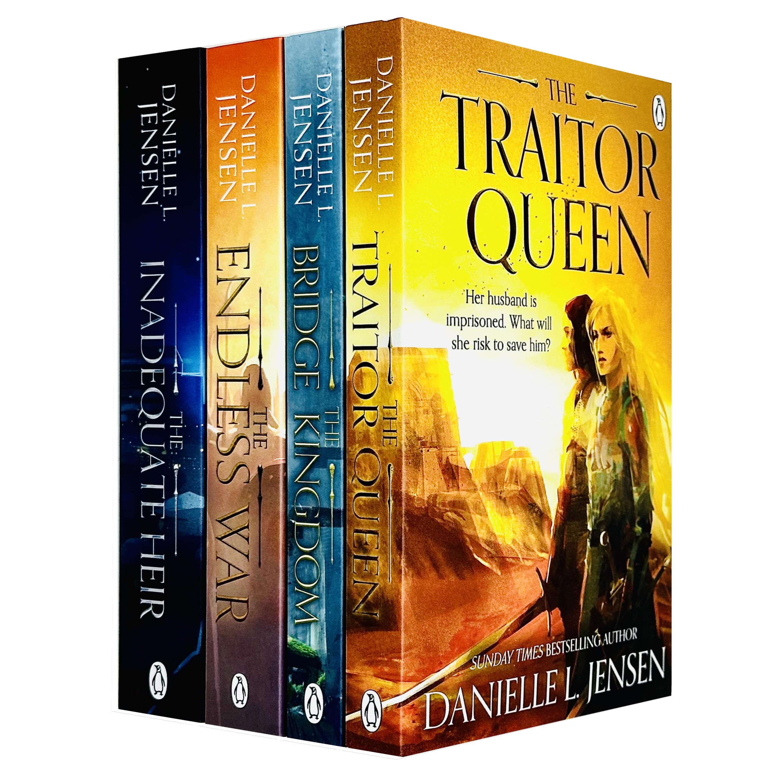 The Bridge Kingdom Series 4 Books Collection Set By Danielle L. Jensen (The Bridge Kingdom, The Traitor Queen, The Inadequate Heir & The Endless War) Books