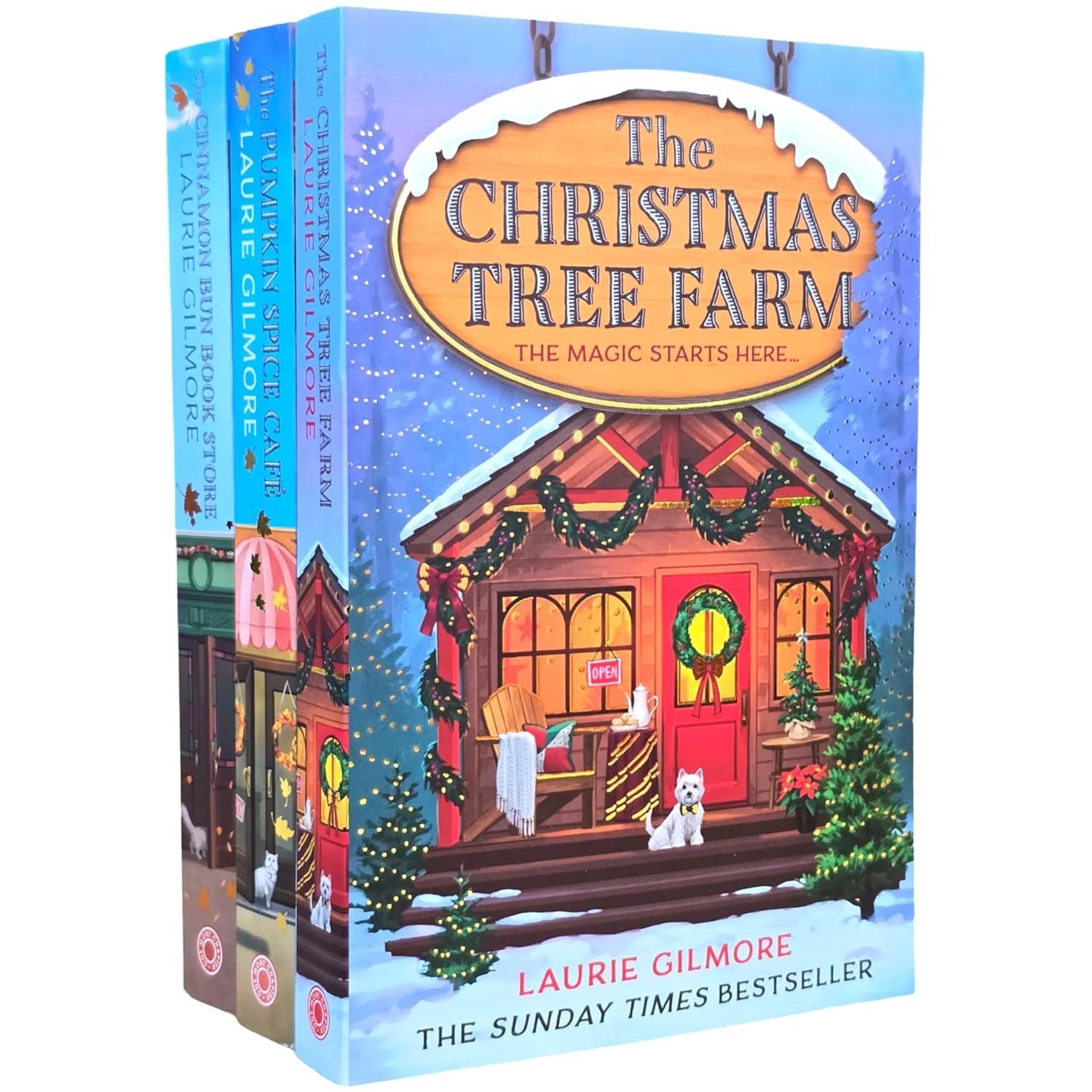 Dream Harbor Series Book 1-3 By Laurie Gilmore 3 Books Collection Set (The Pumpkin Spice Cafe, The Cinnamon Bun Book Store & The Christmas Tree Farm) Eroticism