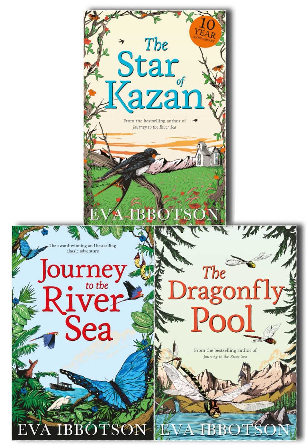 Eva Ibbotson 3 Books collection Set (The Star of Kazan, The Dragonfly Pool,Journey to the River Sea) Fiction