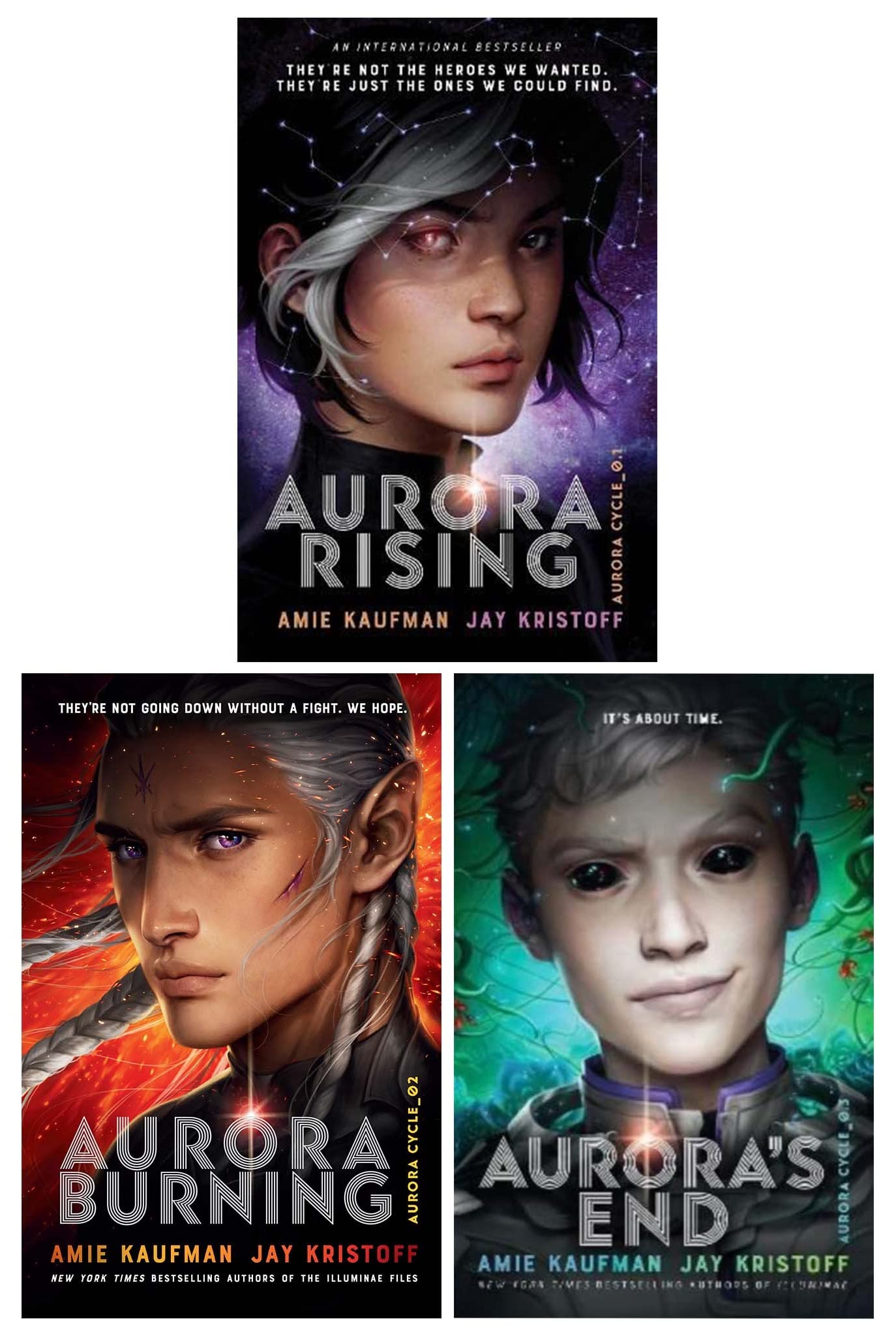 Ensemble de collection de 3 livres The Aurora Cycle Series (Aurora Rising, Aurora Burning et Aurora's End) book