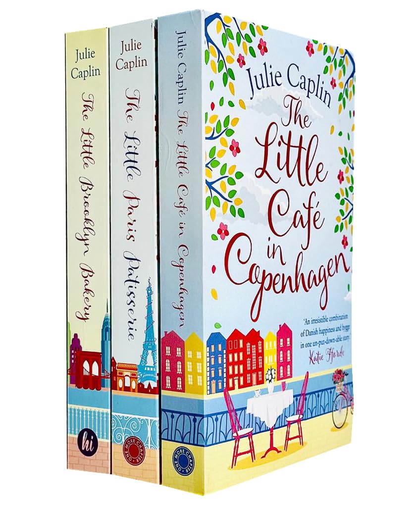 Julie Caplin Romantic Escapes 3 Books Collection Set (The Little Café in Copenhagen, The Little Brooklyn Bakery & The Little Paris Patisserie) Cooking & Enjoying