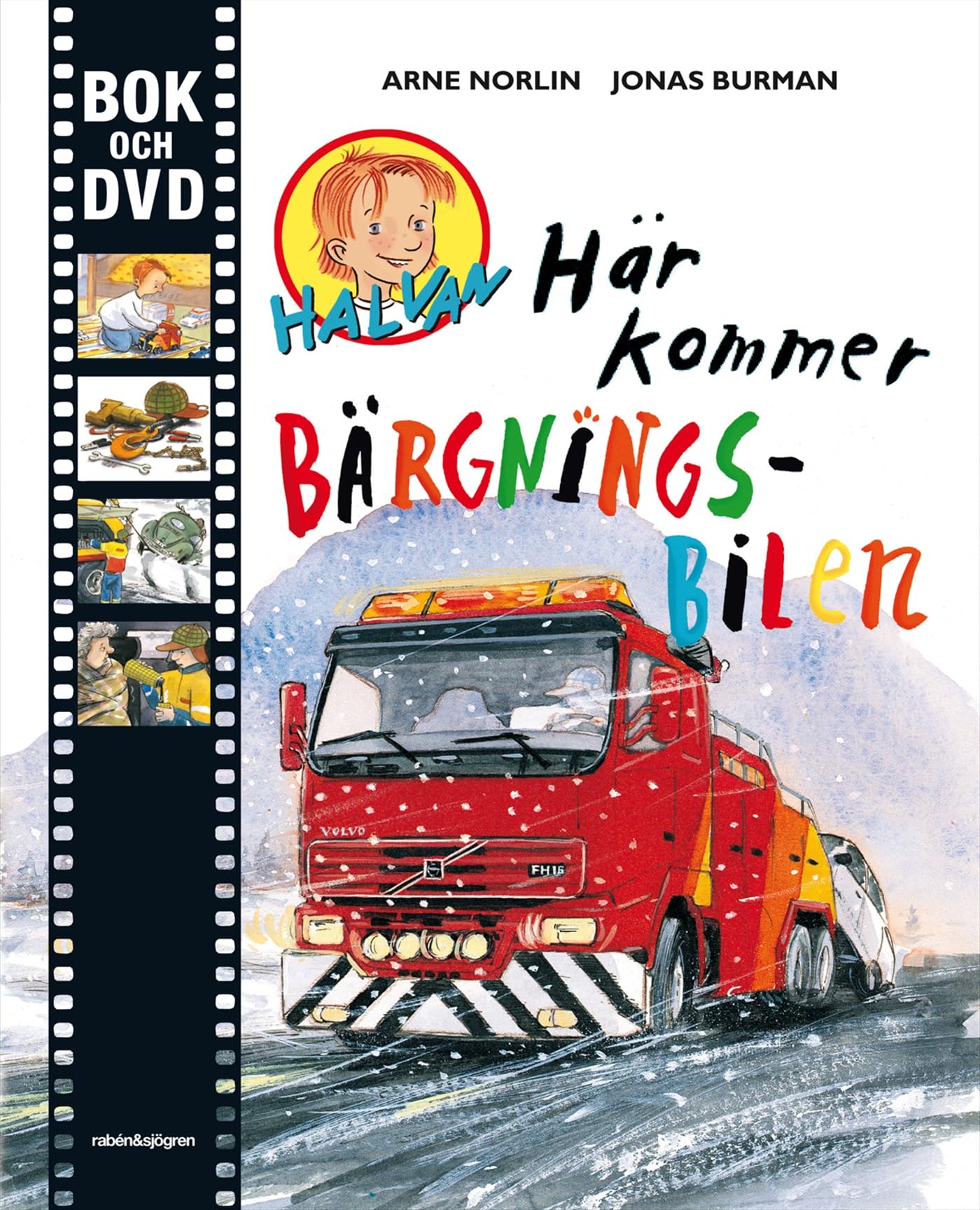 Här kommer bärgningsbilen (Bok och dvd) Children's books