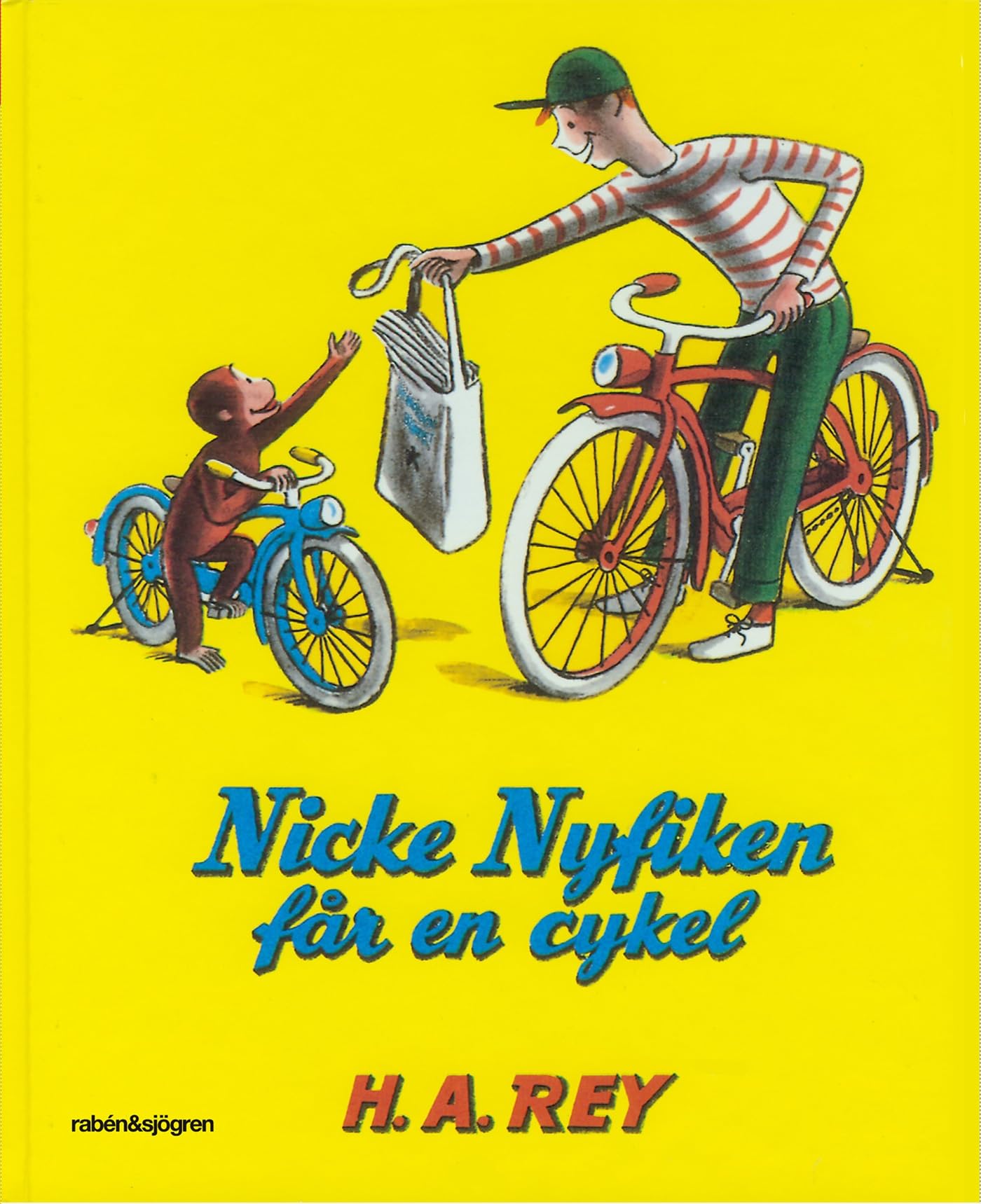 Nicke Nyfiken får en cykel Young adult books