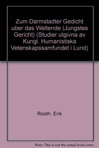 Zum Darmstädter Gedicht über das Weltende (Jüngstes Gericht) Books