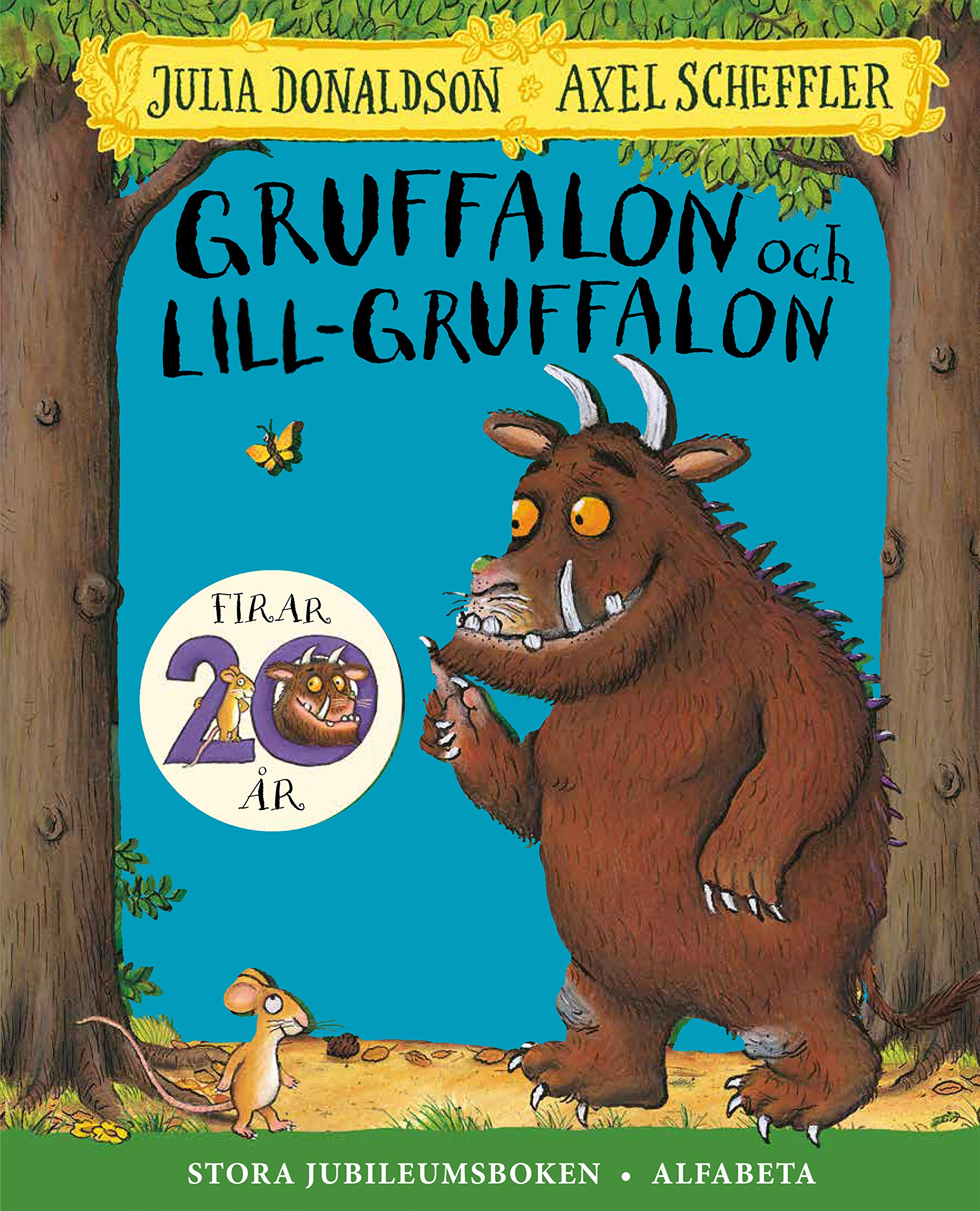 2 Bücher Gruffalon SCHWEDISCH - Gruffalon och Lill-Gruffalon (Jubiläumsausgabe) Books