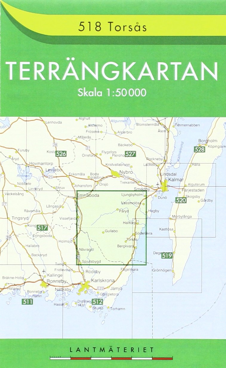 Torsas 518 SE: SE.T518 (Terrängkartan, Band 518) Leisure, Home & Garden