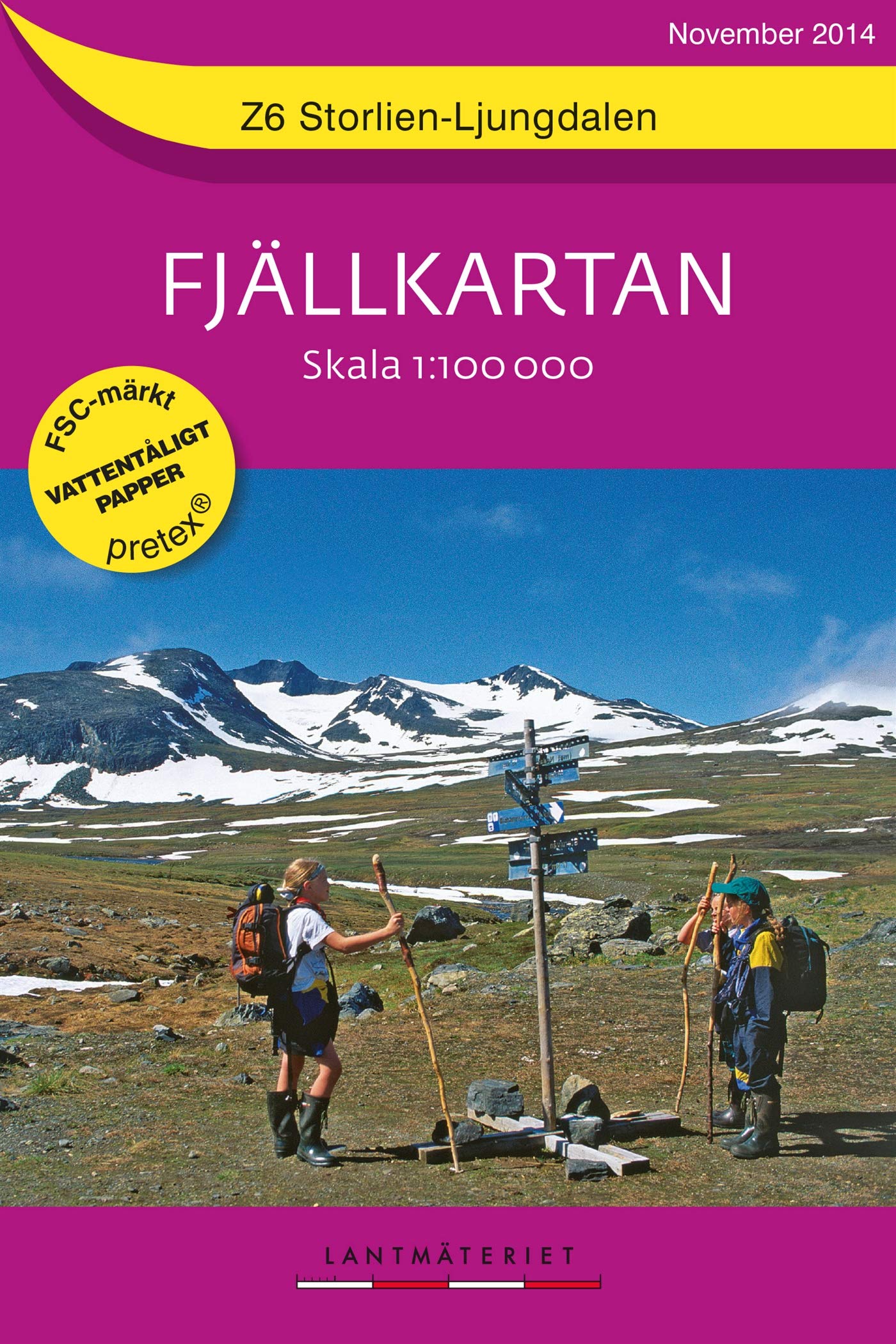Fjällkartan 1 : 100 000 Z6 Storlien - Ljungdalen Bergwanderkarte book