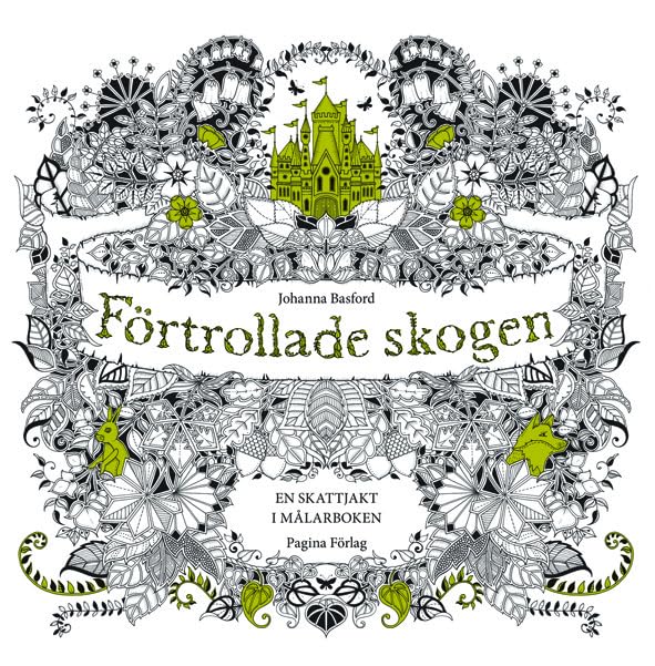Förtrollade skogen - en målarbok book
