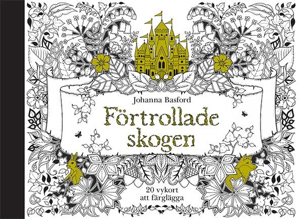 Förtrollade skogen - 20 vykort att färglägga Hobbies & Crafts