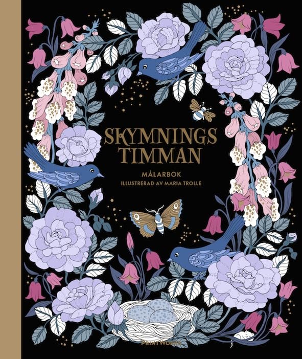 Skymningstimman - målarbok book