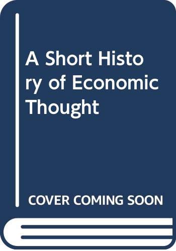 A Short History of Economic Thought Books