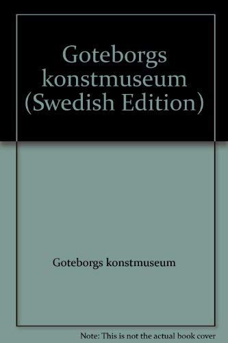 Goteborgs konstmuseum (Swedish Edition) Books