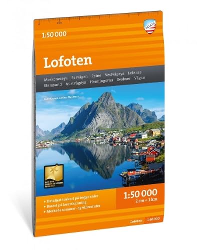 Lofoten Hiking Map - (Turkart) (Mountain map detailed scale) Leisure, Home & Garden