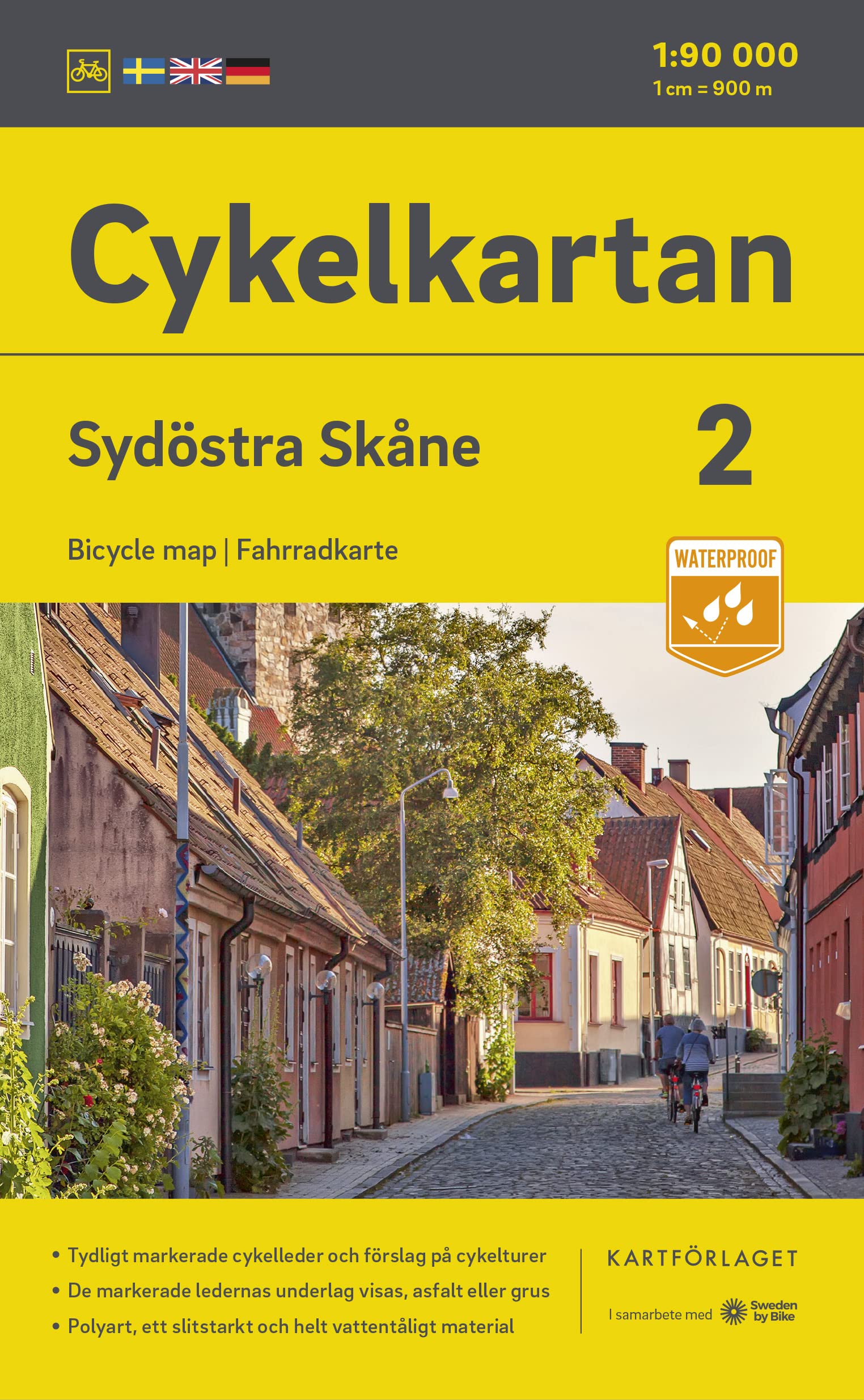 Cykelkartan Blad 2 Sydöstra Skåne 1:90000: Radwanderkarte 02 SO Skane 1:90000 Leisure, Home & Garden
