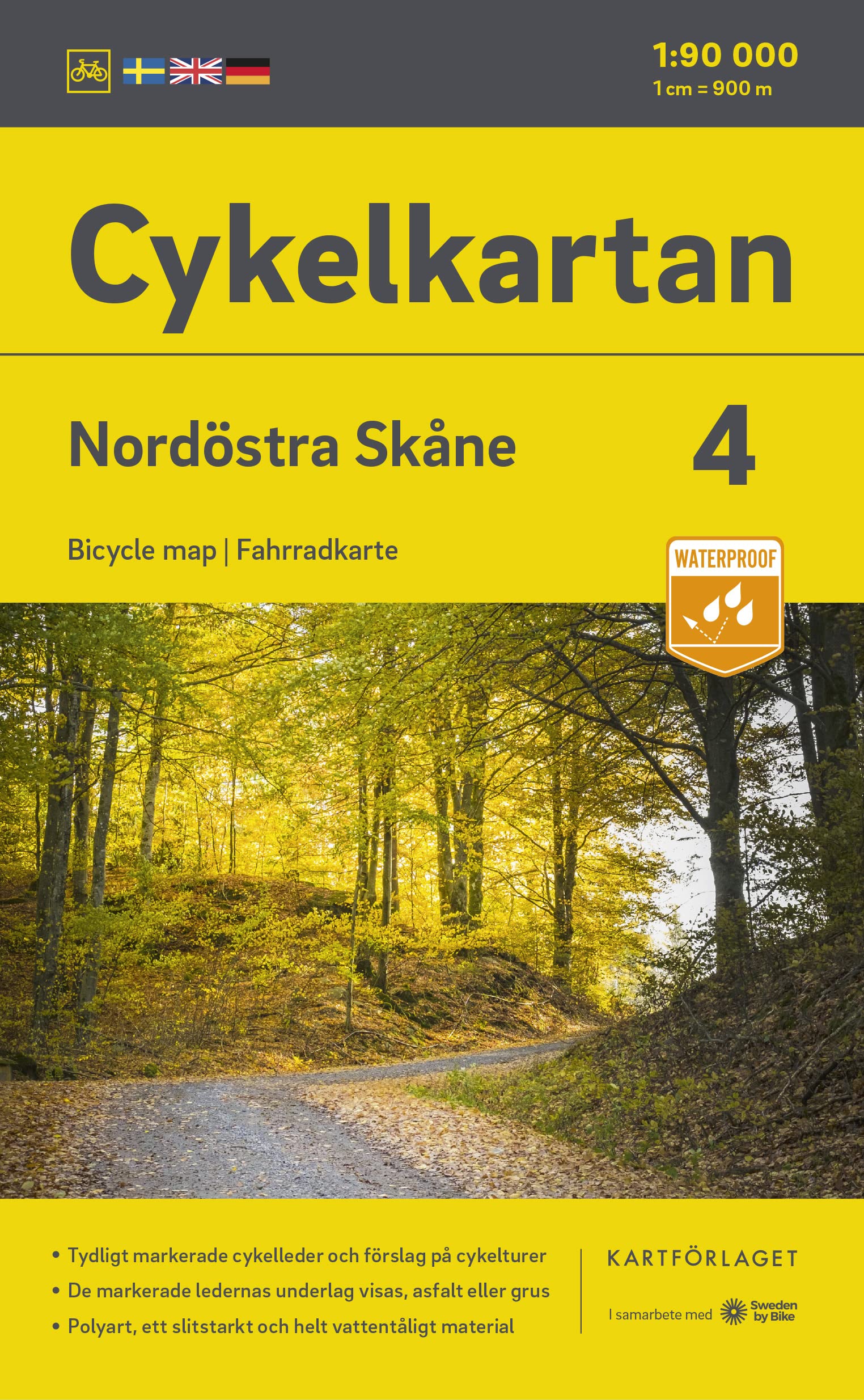 Cykelkartan Blad 4 Nordöstra Skåne 1:90000: Radwanderkarte 04 NO Skane 1:90000 Leisure, Home & Garden