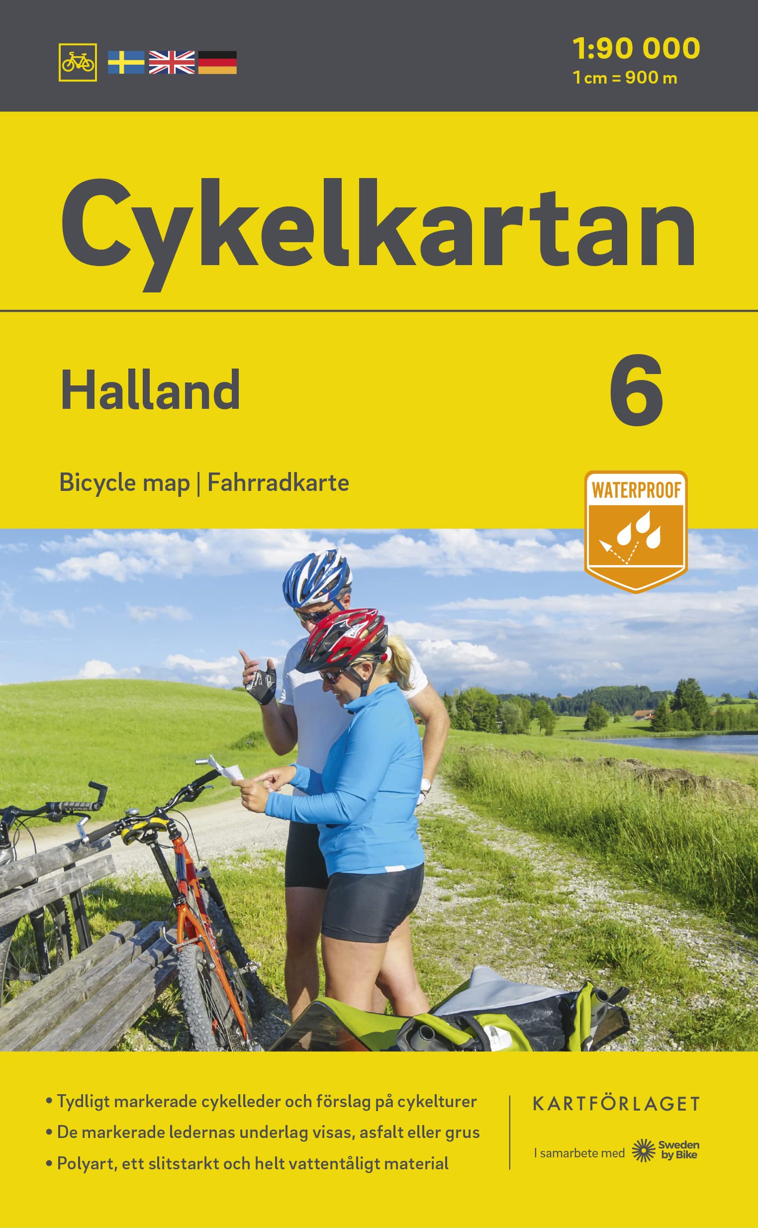 Cykelkartan Blad 6 Halland 1:90000: Radwanderkarte 06 Halland 1:90000 Leisure, Home & Garden