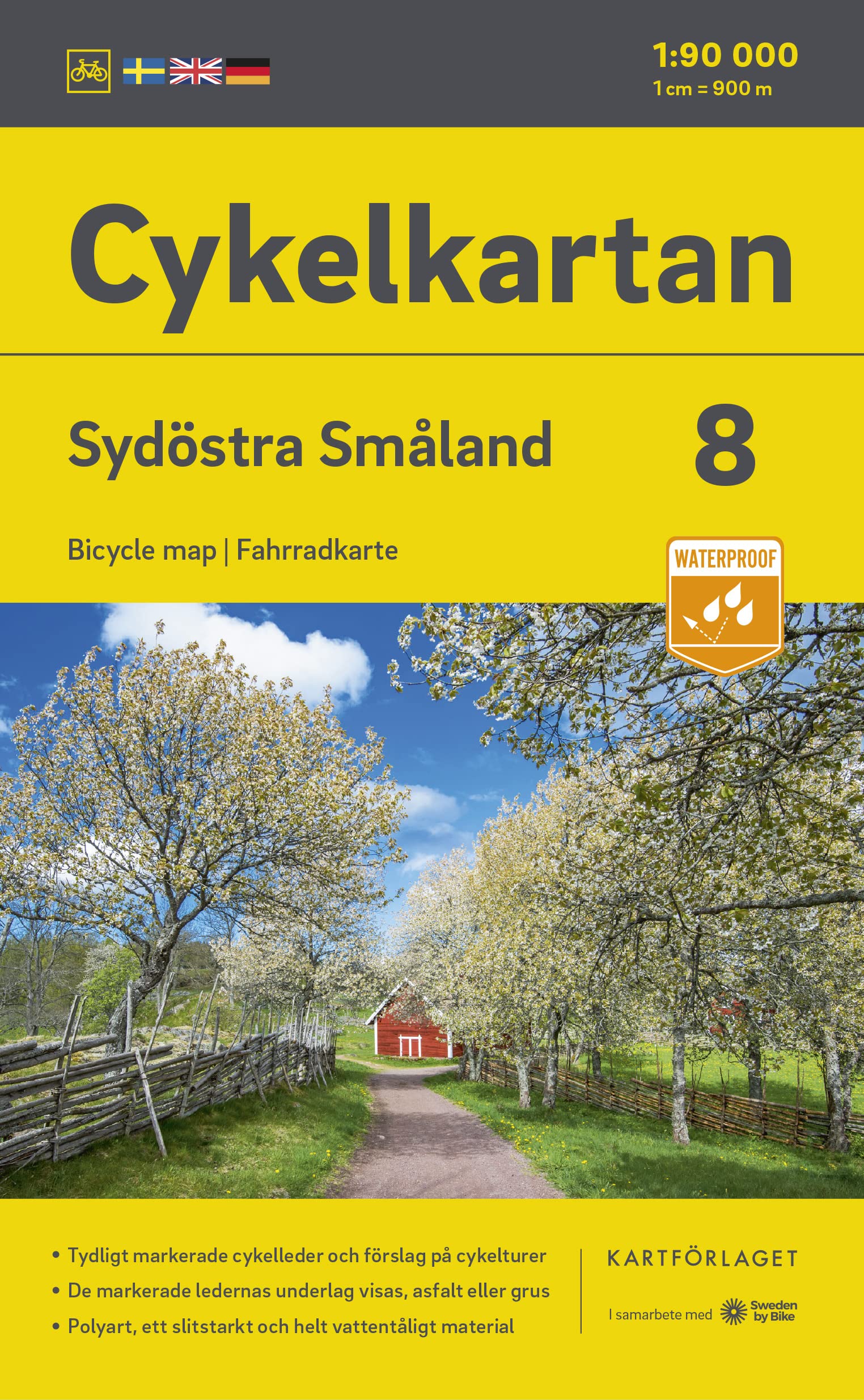 Cykelkartan Blad 8 Sydöstra Småland 1:90000 book