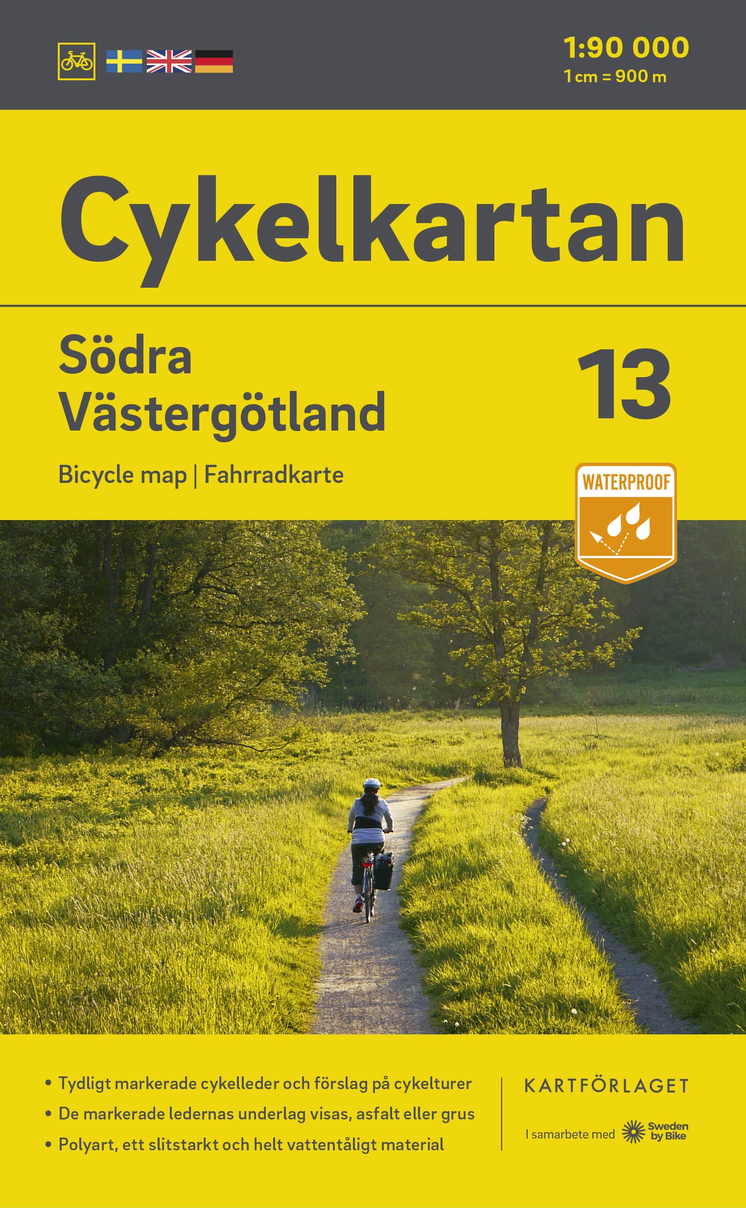 Cykelkartan Blad 13 Södra Västergötland 1:90000 Leisure, Home & Garden