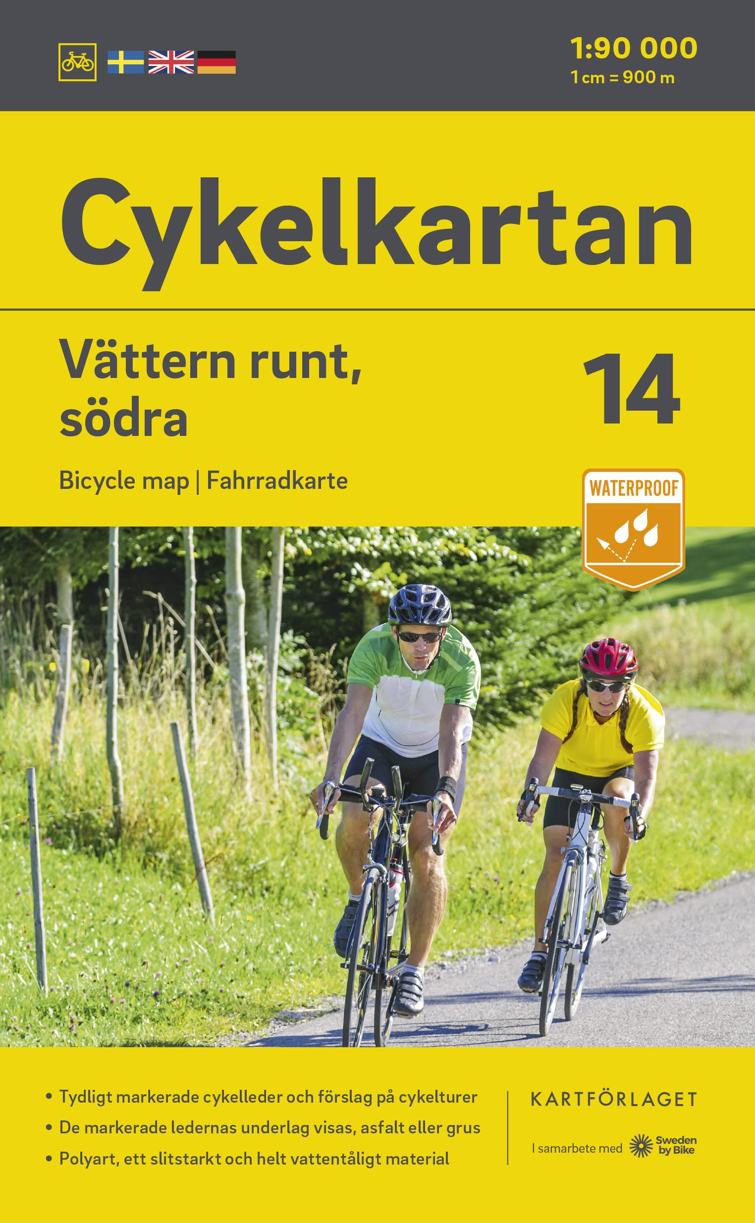 Cykelkartan Blad 14 Vättern runt, södra delen 1:90000: Radwanderkarte 14 Vättern, södra 1:90000 Leisure, Home & Garden
