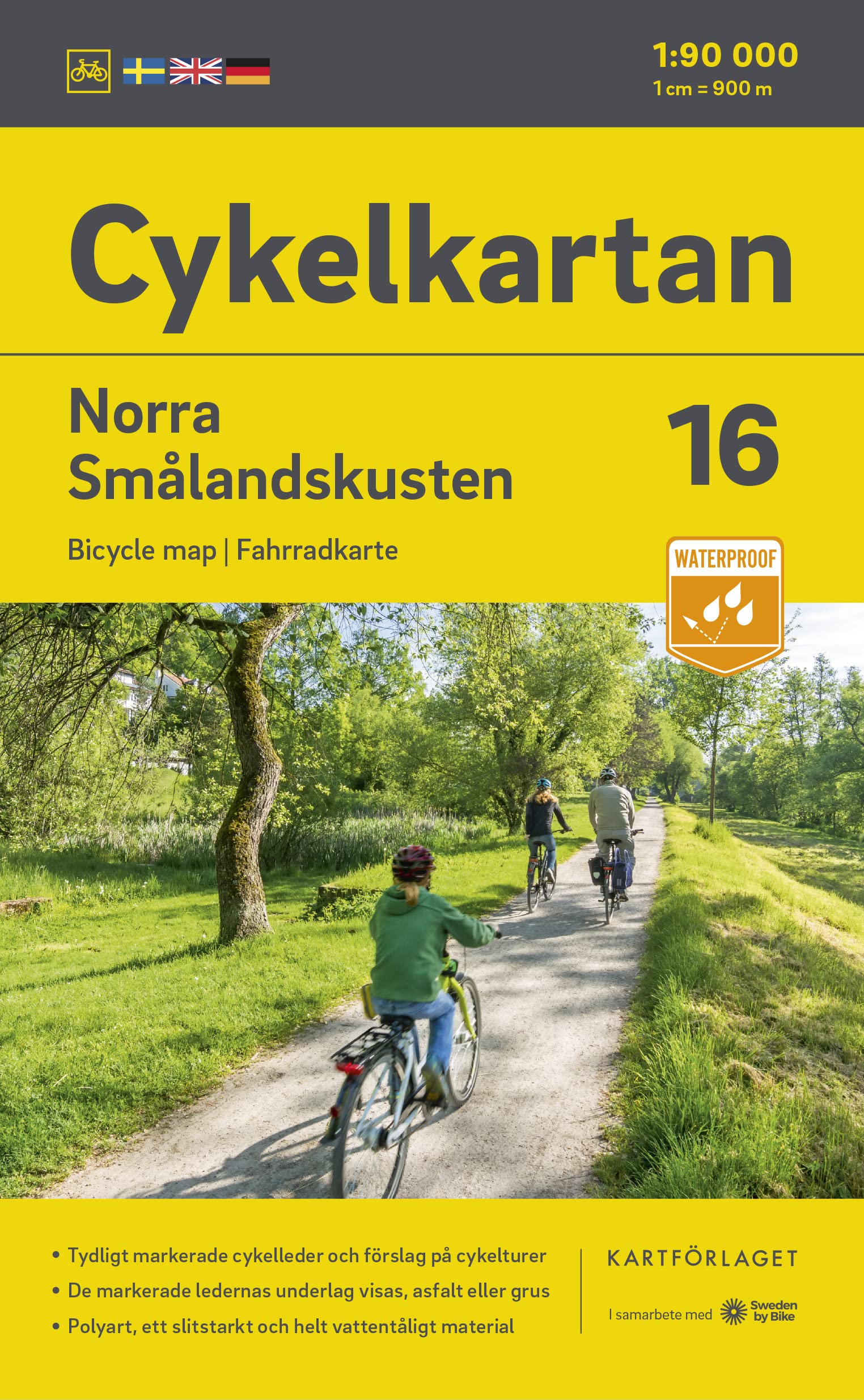 Cykelkartan Blad 16 Norra Smålandskusten 1:90000: Radwanderkarte 16 Norra Smalandskusten 1:90000 Leisure, Home & Garden