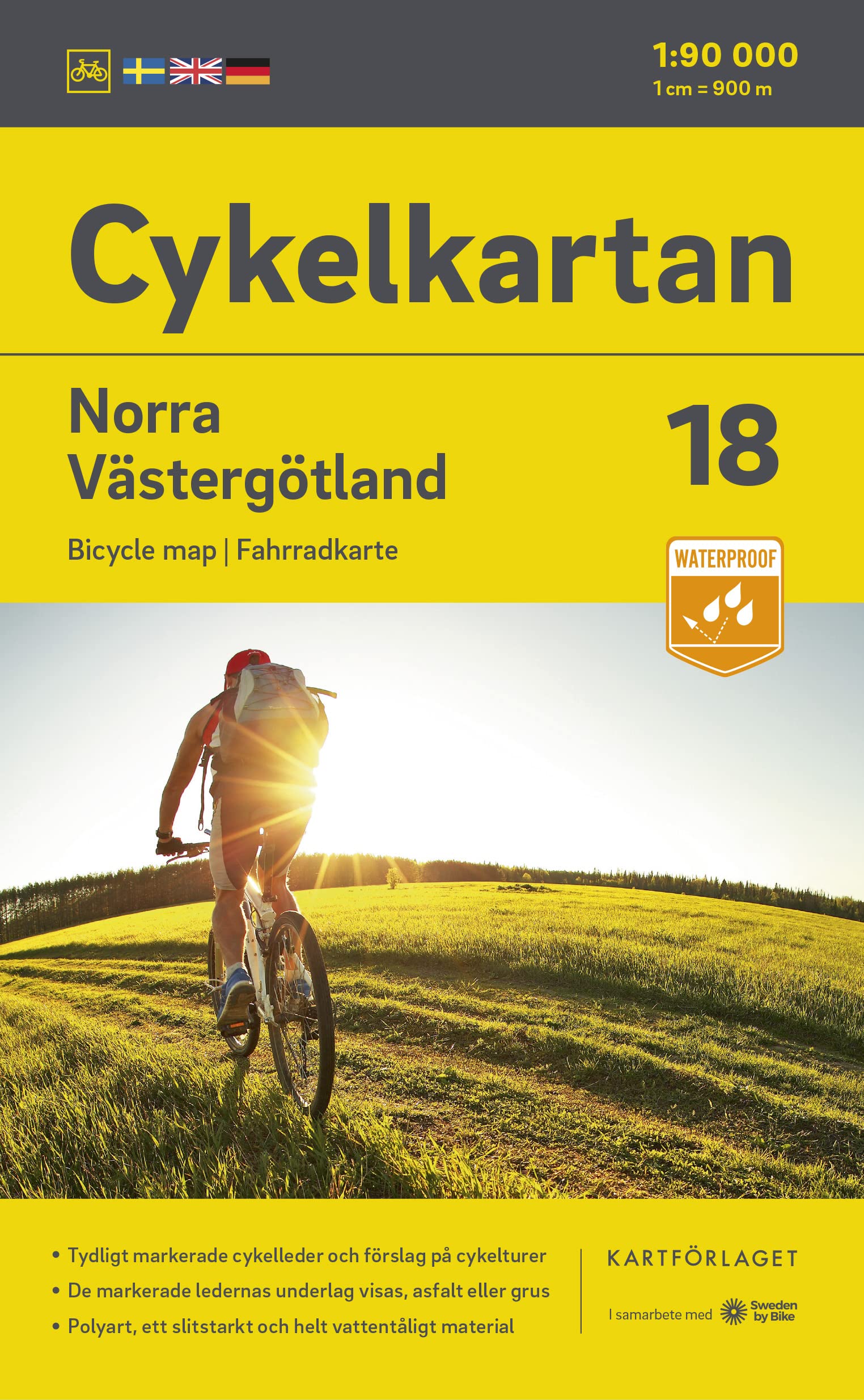 Cykelkartan Blad 18 Norra Västergötland: Radwanderkarte 18 Norra Västergötland Leisure, Home & Garden