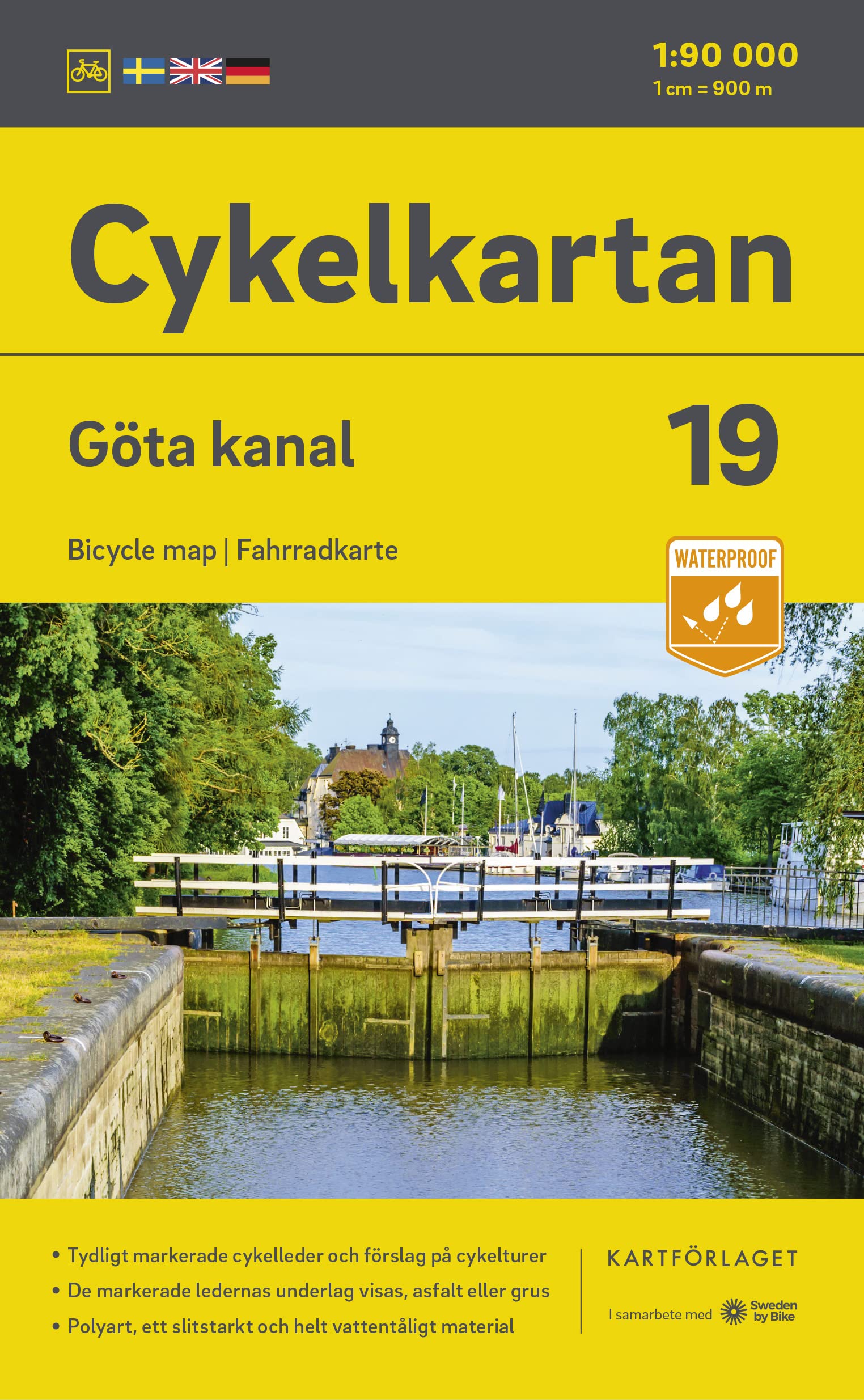 Cykelkartan Blad 19 Göta kanal 1:90000: Radwanderkarte 19 Göta Kanal 1:90000 Leisure, Home & Garden