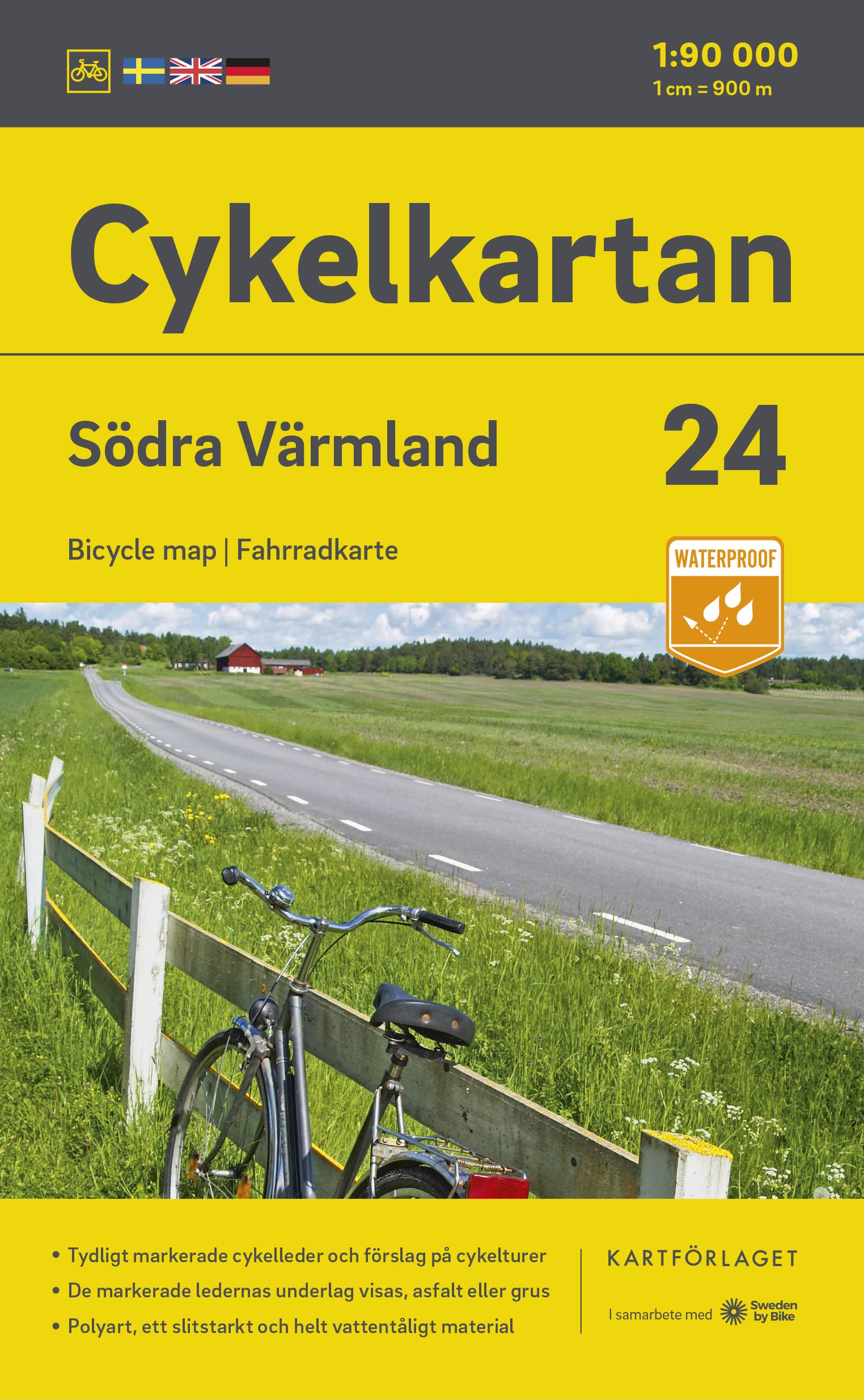 Cykelkartan Blad 24 Södra Värmland: Radwanderkarte 24 Södra Värmland Leisure, Home & Garden