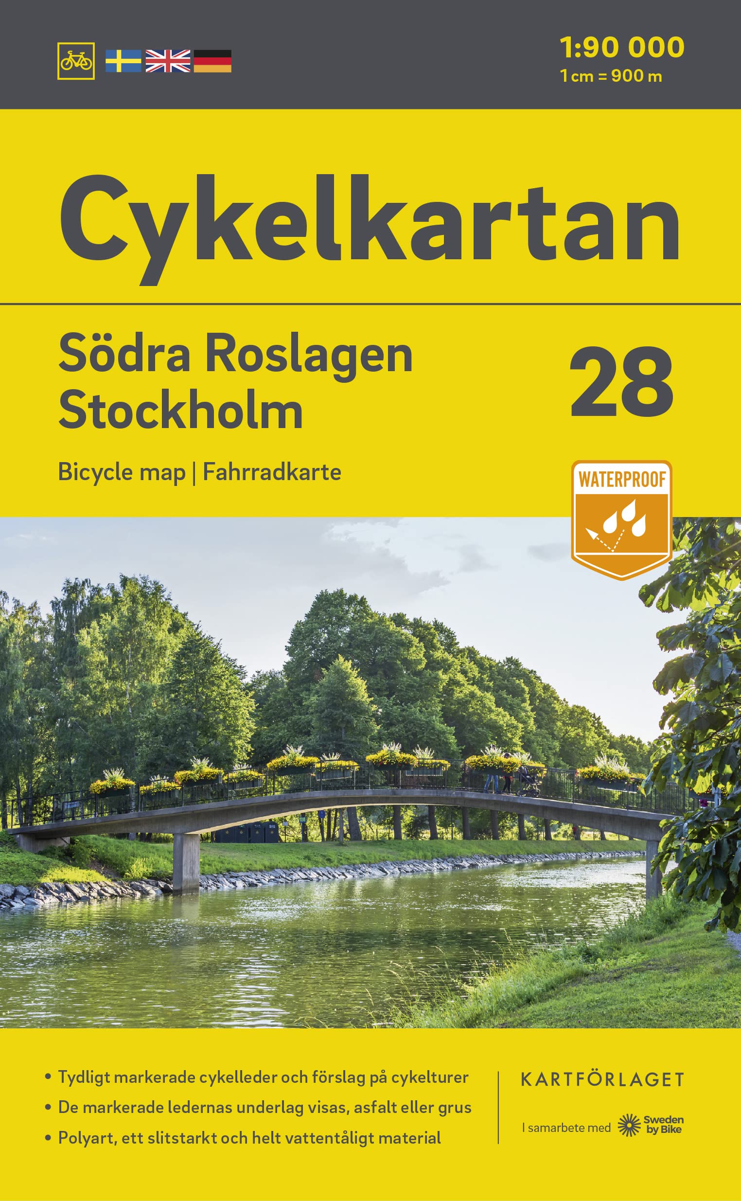 Cykelkartan Blad 28 S:a Roslagen/Stockholm: Radwanderkarte 28 Södra Roslagen 1:90000 Leisure, Home & Garden