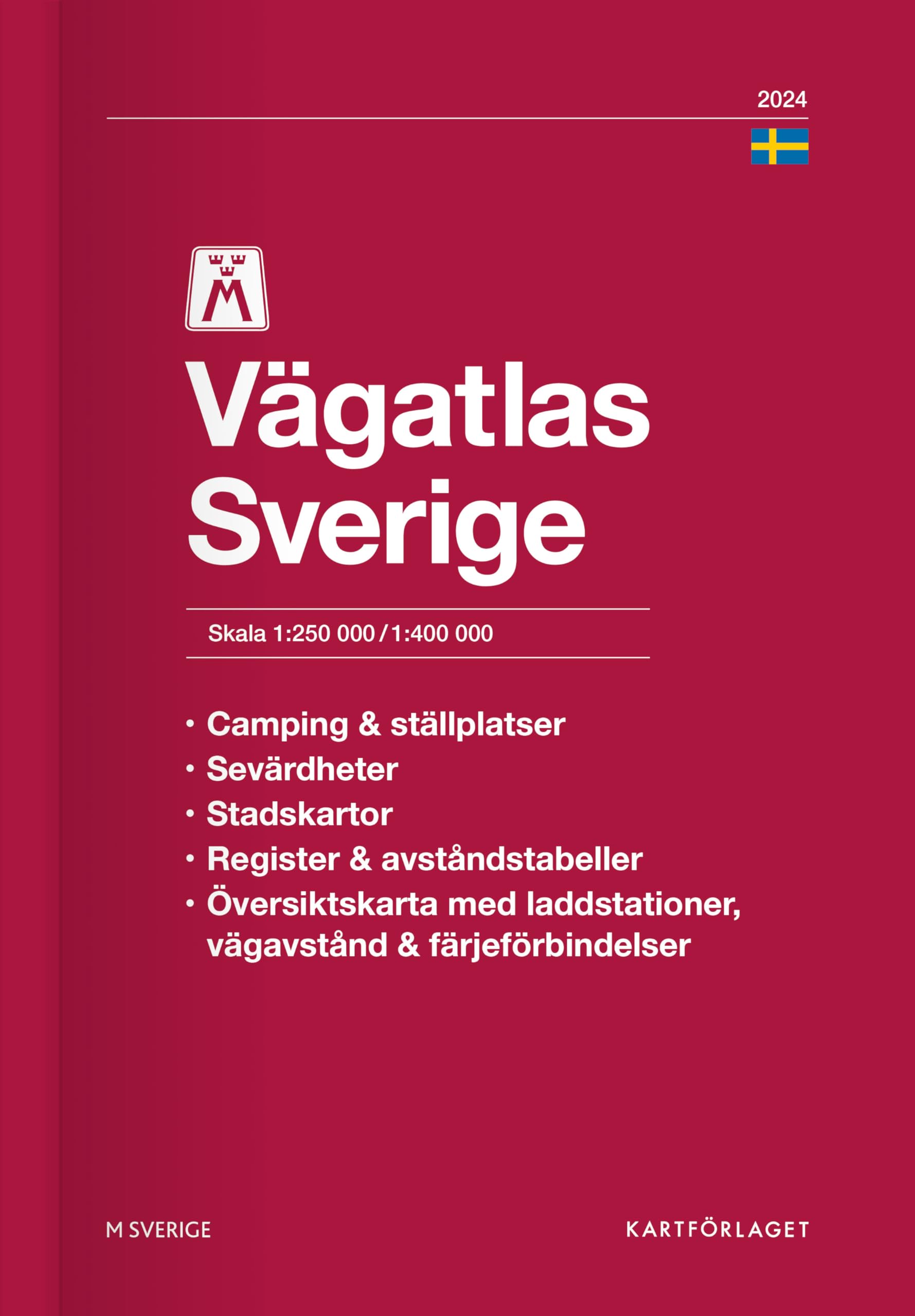 Sverige Motormännens Vägatlas 2024 Leisure, Home & Garden
