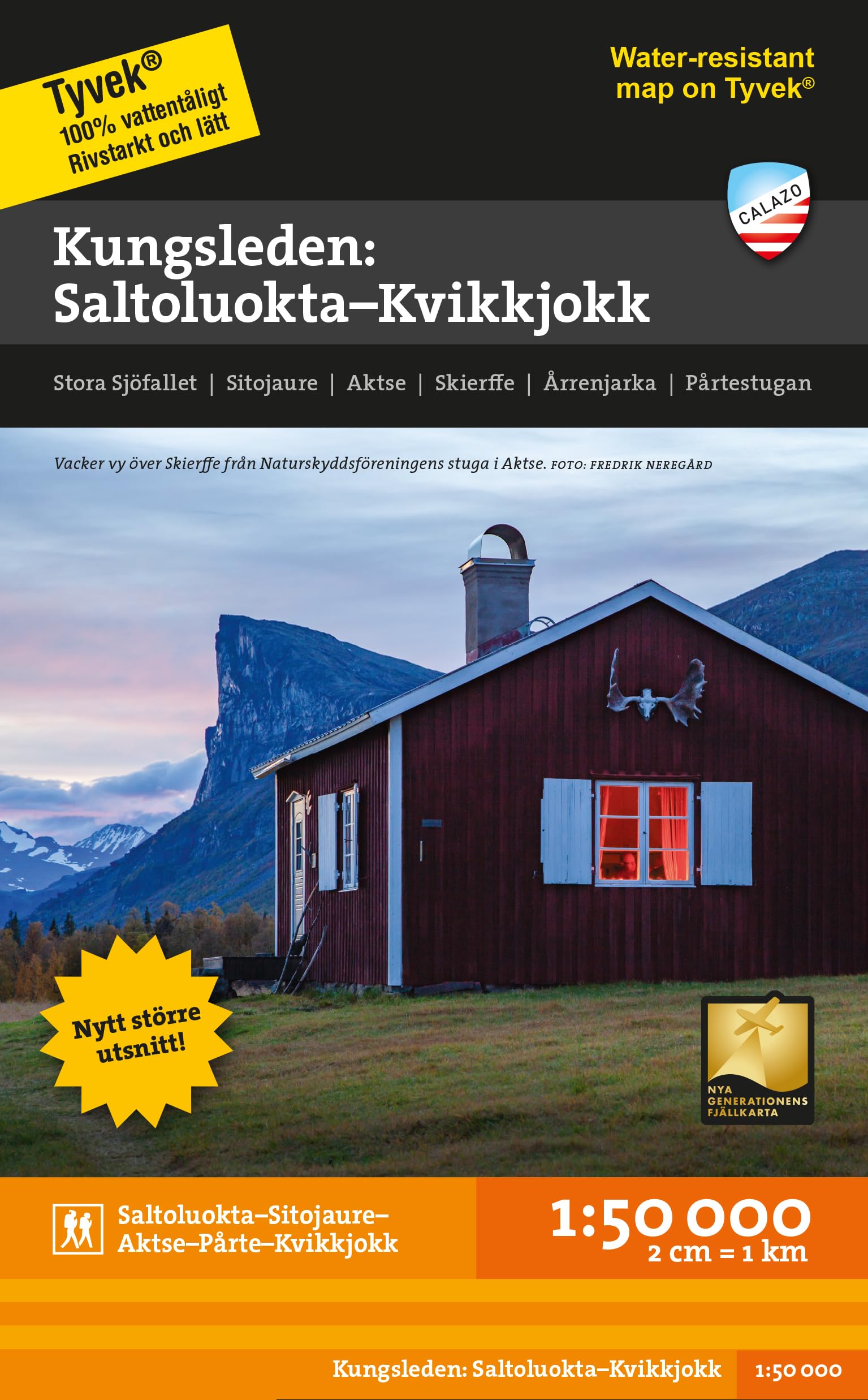 Kungsleden: Saltaluokta - Kvikkjokk Hiking Map: 1:50 000 Leisure, Home & Garden