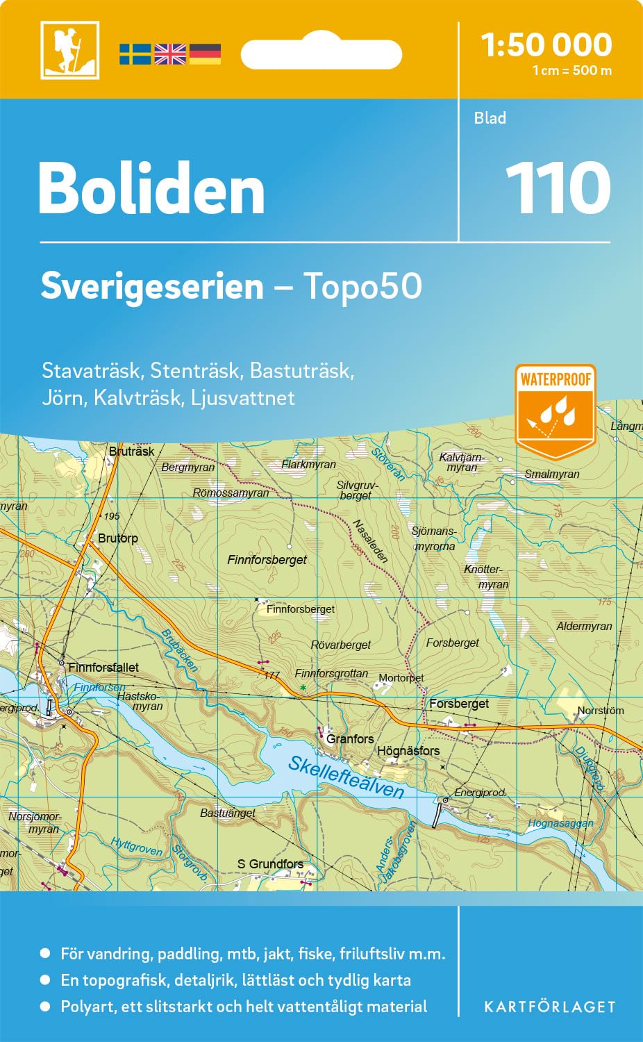 Boliden (110) (Sverigeserien Topo50, Band 110) Leisure, Home & Garden