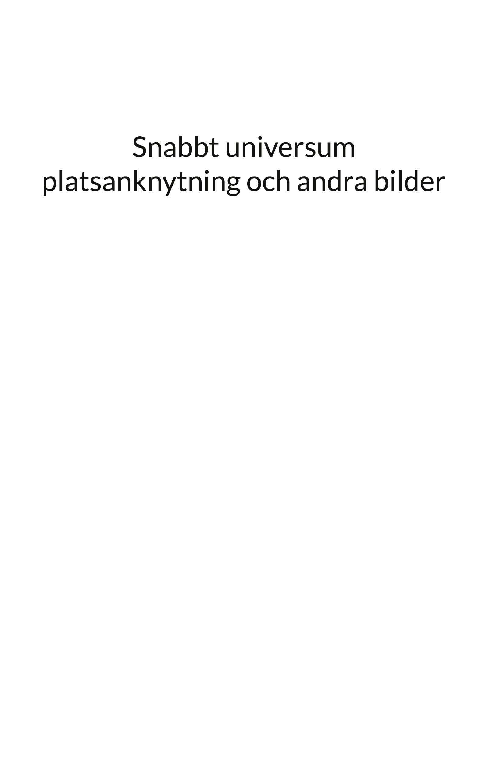 Snabbt universum platsanknytning och andra bilder Philosophy