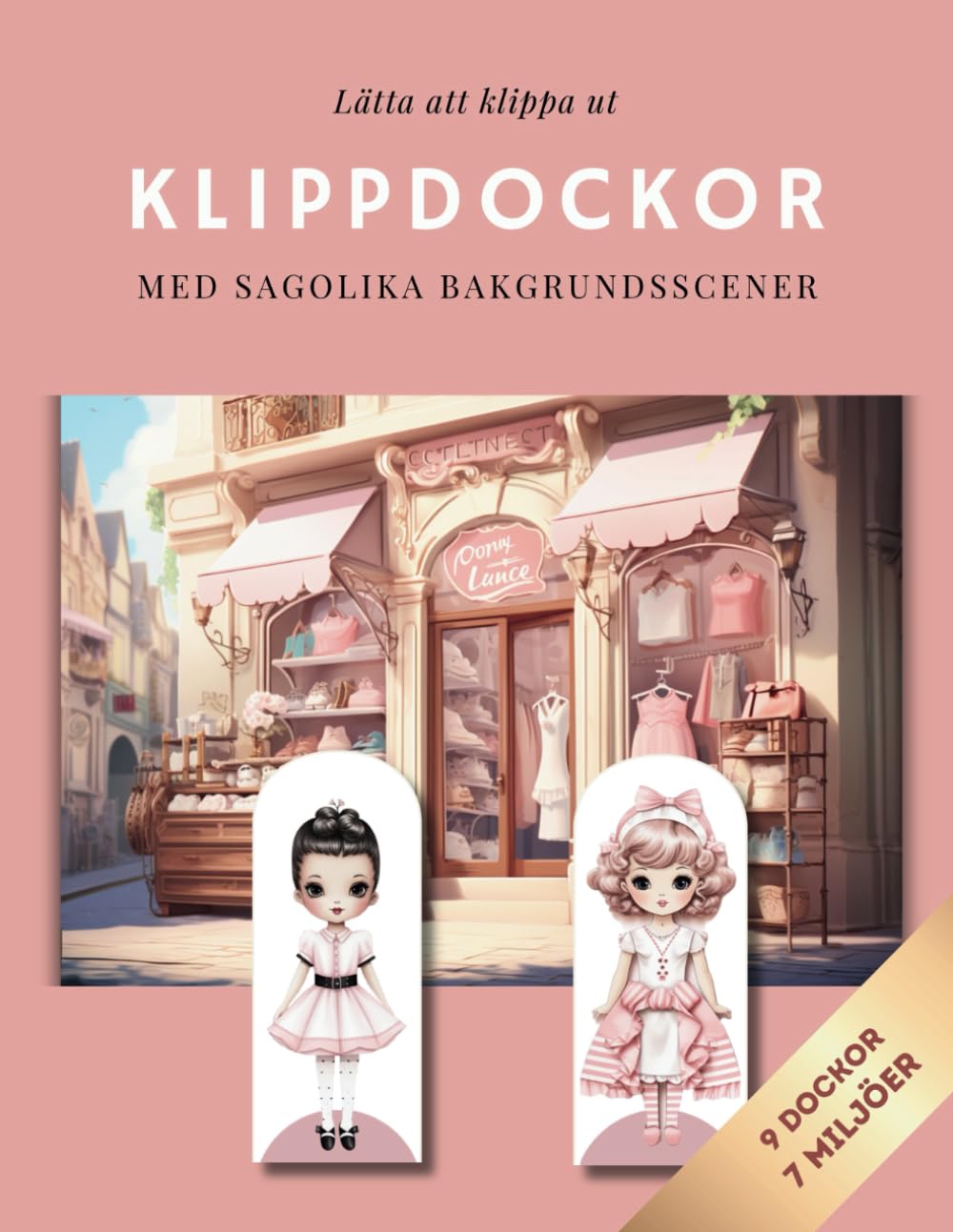 Rosa Vintage Klippdockor Hobbies & Crafts Books